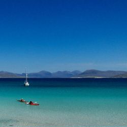 sea kayakers on holiday